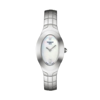 Tissot Oval-T ladies' stainless steel bracelet watch