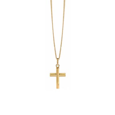 18ct gold cross pendant