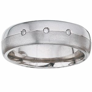 Titanium Diamond Ring - Product number 4629957