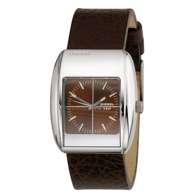 Diesel Men's Brown Leather Strap Watch