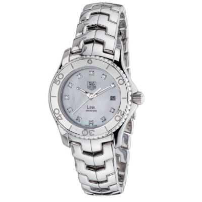 TAG Heuer Link ladies' stainless steel diamond-set watch