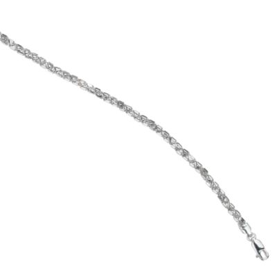 9ct White Gold Sparkle Bracelet