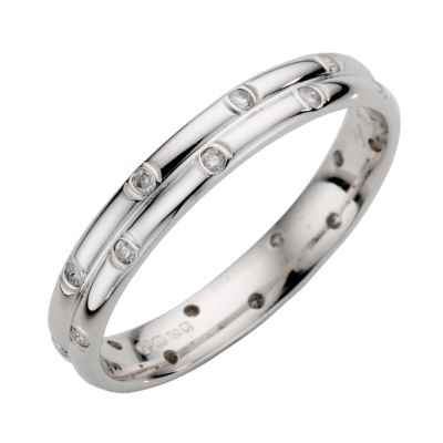 18ct white gold diamond set ring - Product number 4648129