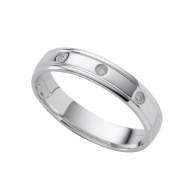 Ladies' 18ct white gold diamond wedding ring - Product number 4650204