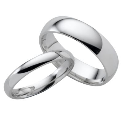 18ct white gold matching wedding rings - Product number 4650727