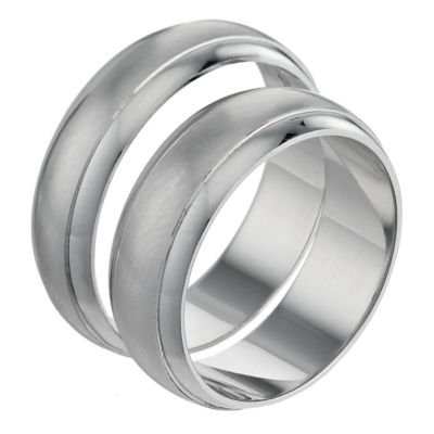 View 18ct White Gold Bride and Groom Wedding Set