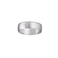 Men's 9ct White Gold Patterned Ring