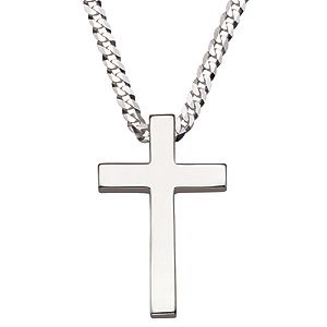 Unbranded Men` Sterling Silver Cross