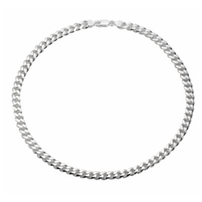 Medium Weight Menand#39;s Curb Chain Necklace