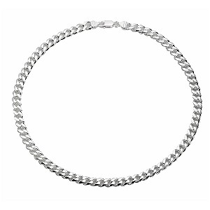 Medium Weight Menand#39;s Curb Chain Necklace