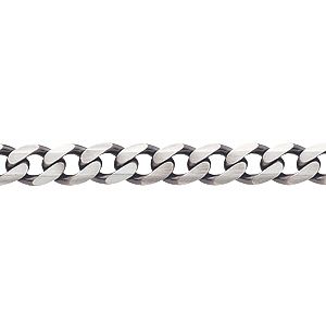 Men` Silver Curb Necklace