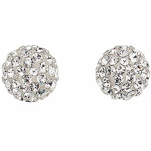 Crystal Glitter Ball Earrings