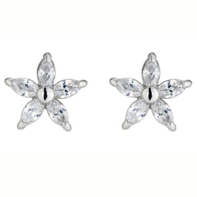 White Gold Cubic Zirconia Studs - Product number 4668693