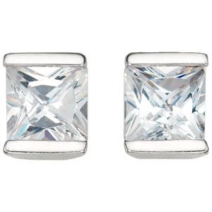 White Gold Cubic Zirconia Studs - Product number 4668774