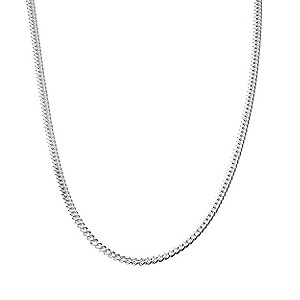 H Samuel Sterling Silver Curb Chain 24`