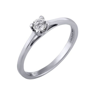 Platinum Quarter Carat Forever Diamonds Solitaire Ring - Product number 4678079