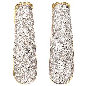 9ct Gold Diamond Earrings - Product number 4684095