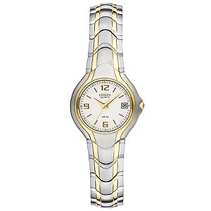 Ladies`Two-Tone Bracelet Quartz Watch