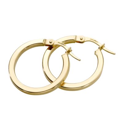18ct gold hoop earrings