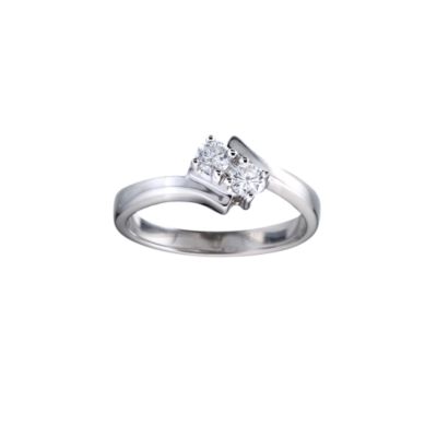 18ct white gold quarter carat diamond ring - Product number 4704592