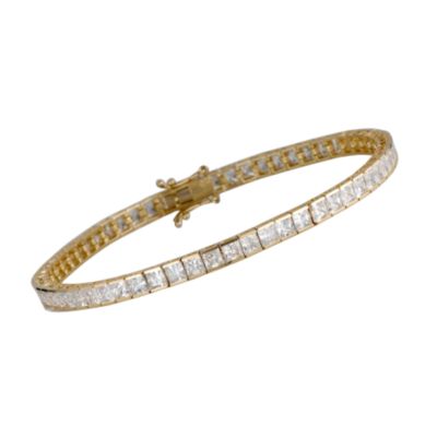 9ct gold cubic zirconia tennis bracelet - Product number 4705408