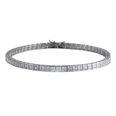 9ct white gold cubic zirconia tennis bracelet - Product number 4705416
