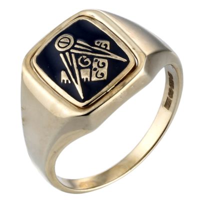 9ct Gold Masonic Signet Ring