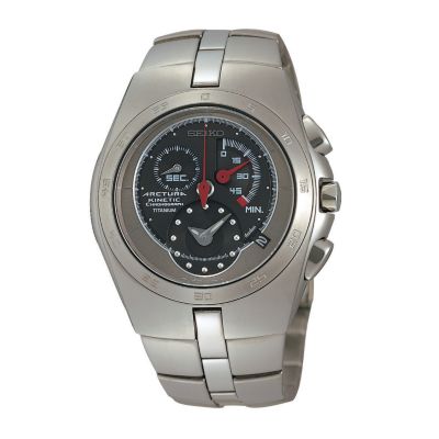 Seiko Arctura Kinetic men's titanium chronograph watch