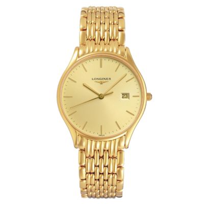 Longines Lyre men's gold-plated bracelet watch - Product number 4789598