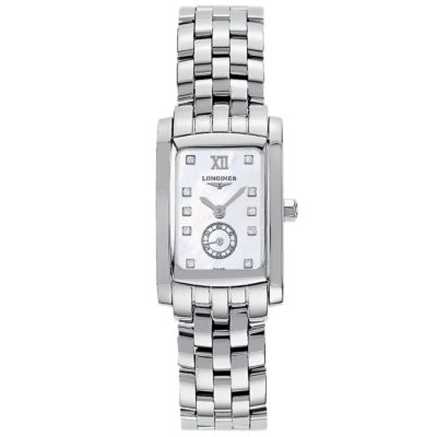 Longines DolceVita ladies’ stainless steel diamond-set watch