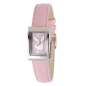 Playboy Ladiesand#39; Pink Strap Watch