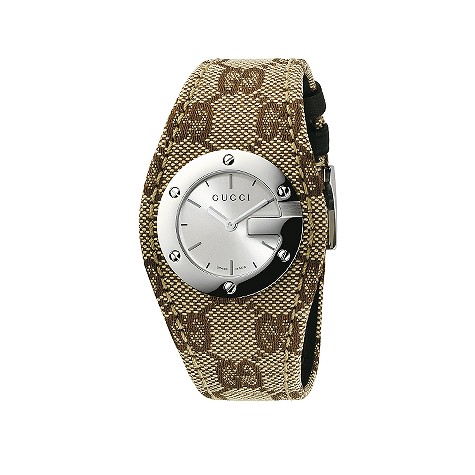 Gucci G Bandeau ladies' fabric strap watch