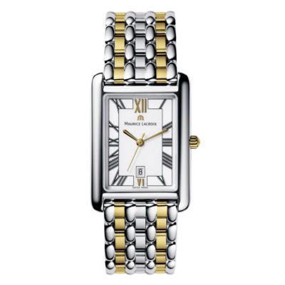 Maurice Lacroix two colour bracelet watch