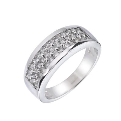 18ct White Gold 3/4 Diamond Ring - Product number 4879694