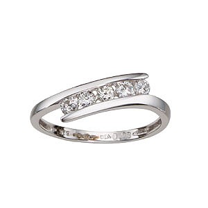 9ct White Gold 1/3 Carat Diamond Eternity Ring