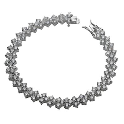 H Samuel Sterling Silver Cubic Zirconia Bracelet