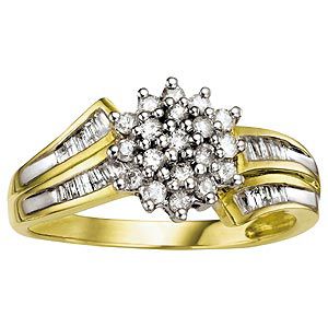 9ct Gold 1/2 Carat Diamond Ring - Product number 4904443
