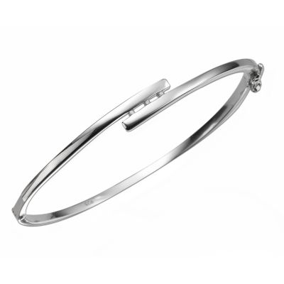 Hot Diamonds Crossover Three Diamond Bangle