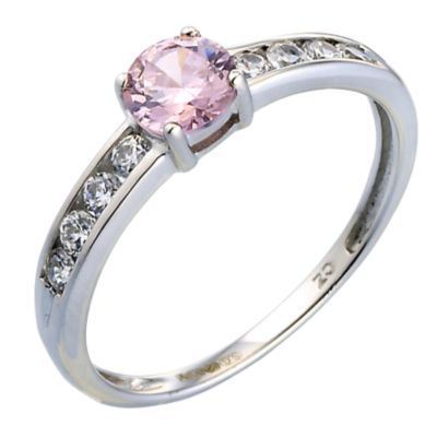 9ct White Gold Cubic Zirconia Ring - Product number 4918657