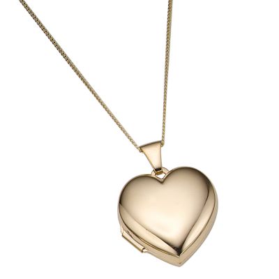 9ct Gold Polished Heart Locket