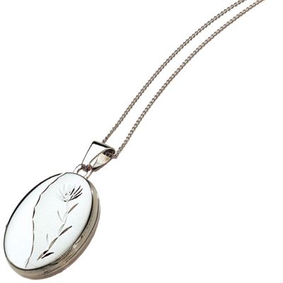 9ct White Gold Locket