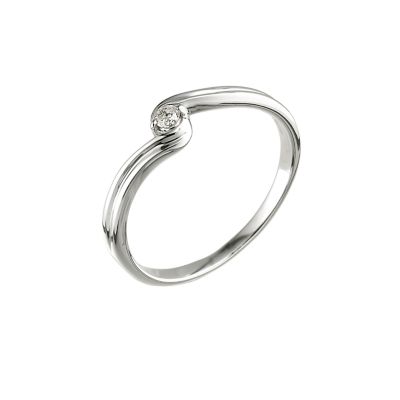 9ct white gold diamond ring - Product number 4936183