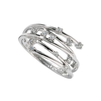 9ct white gold diamond ring - Product number 4939298