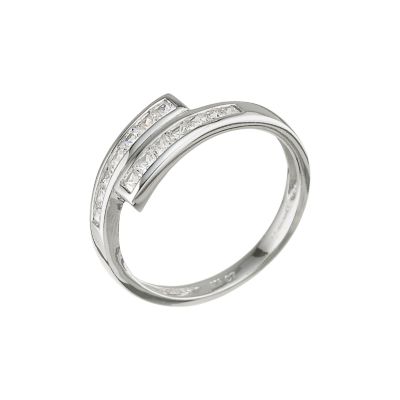 9ct white gold cubic zirconia ring - Product number 4939956