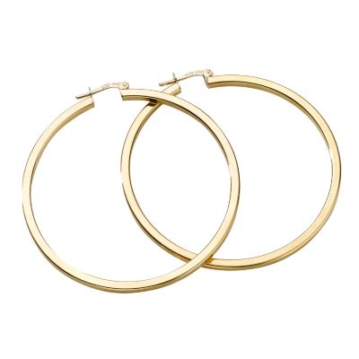 18ct gold hoop earrings