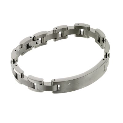 Titanium diamond set bracelet - Product number 4965671