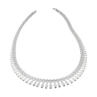 Unbranded 9c white gold cleo necklace