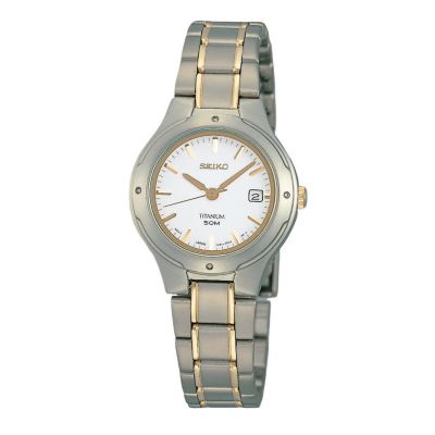 Seiko ladies' titanium bracelet watch
