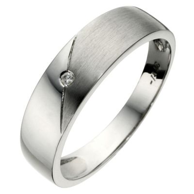 Unbranded 9ct White Gold Diamond Set Ring