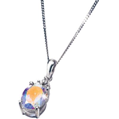 Rainbow Mist - 9ct White Gold Pendant - Product number 4995996